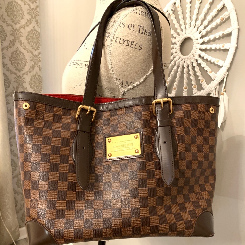 Authentic Louis Vuitton Hampstead Damier Ebene.